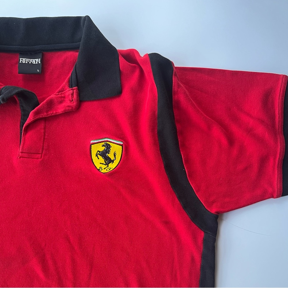 Ferrari Black and Red Polo